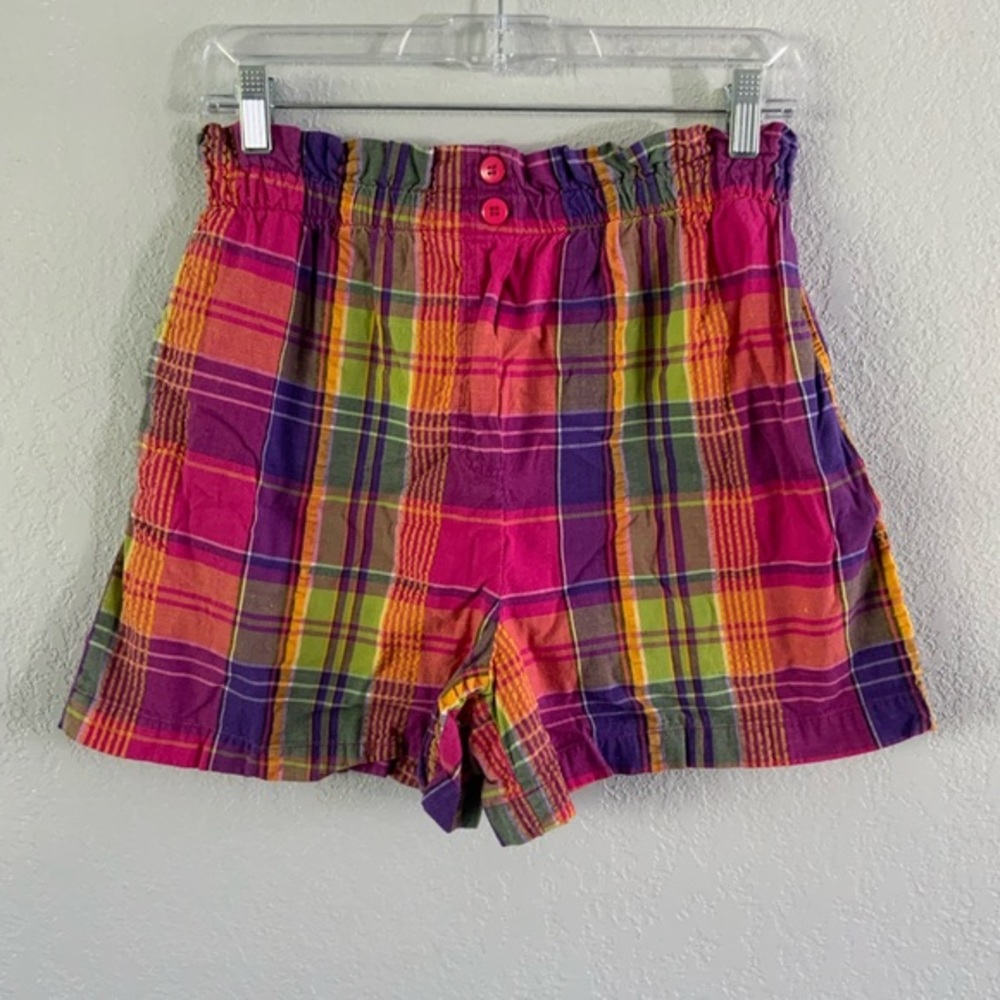 Vintage Honors Sport High Waisted Plaid Shorts